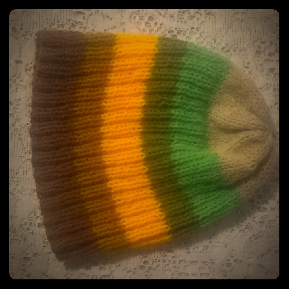 KIDS MULTICOLOR KNITTED BEANIE HAT